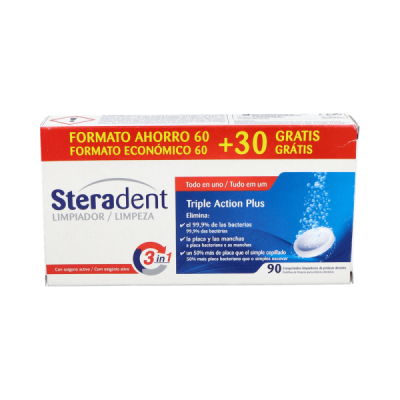 Steradent triple acción...