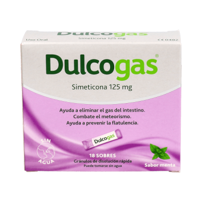Dulcogas 18 sobres 125mg