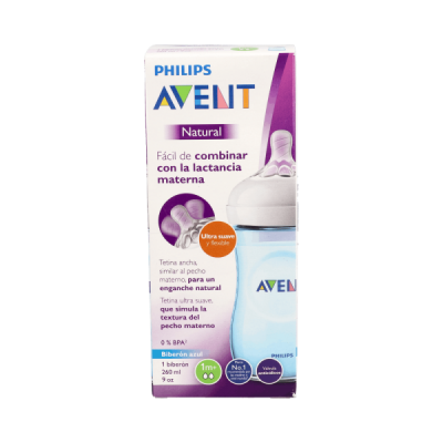 Avent Natural biberón azul...