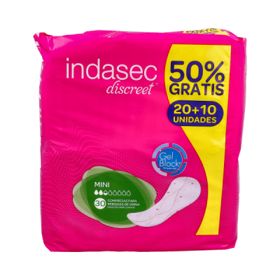 Indasec mini pérdidas leves...