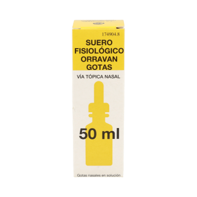 Orravan suero fisiológico...