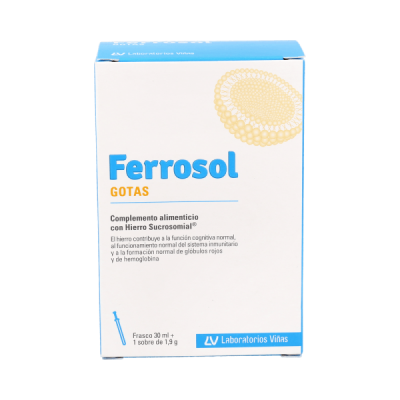 Ferrosolgotas 30ml+sobre 1,9g