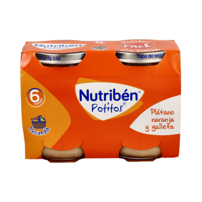 Nutribén Potitos Plátano,...