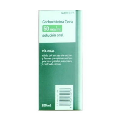 CARBOCISTEINA TEVA 50 MG/ML...