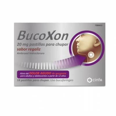 BUCOXON 20 MG, 18 PASTILLAS...