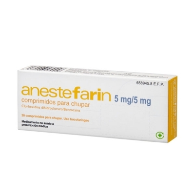 ANESTEFARIN 20 COMPRIMIDOS...